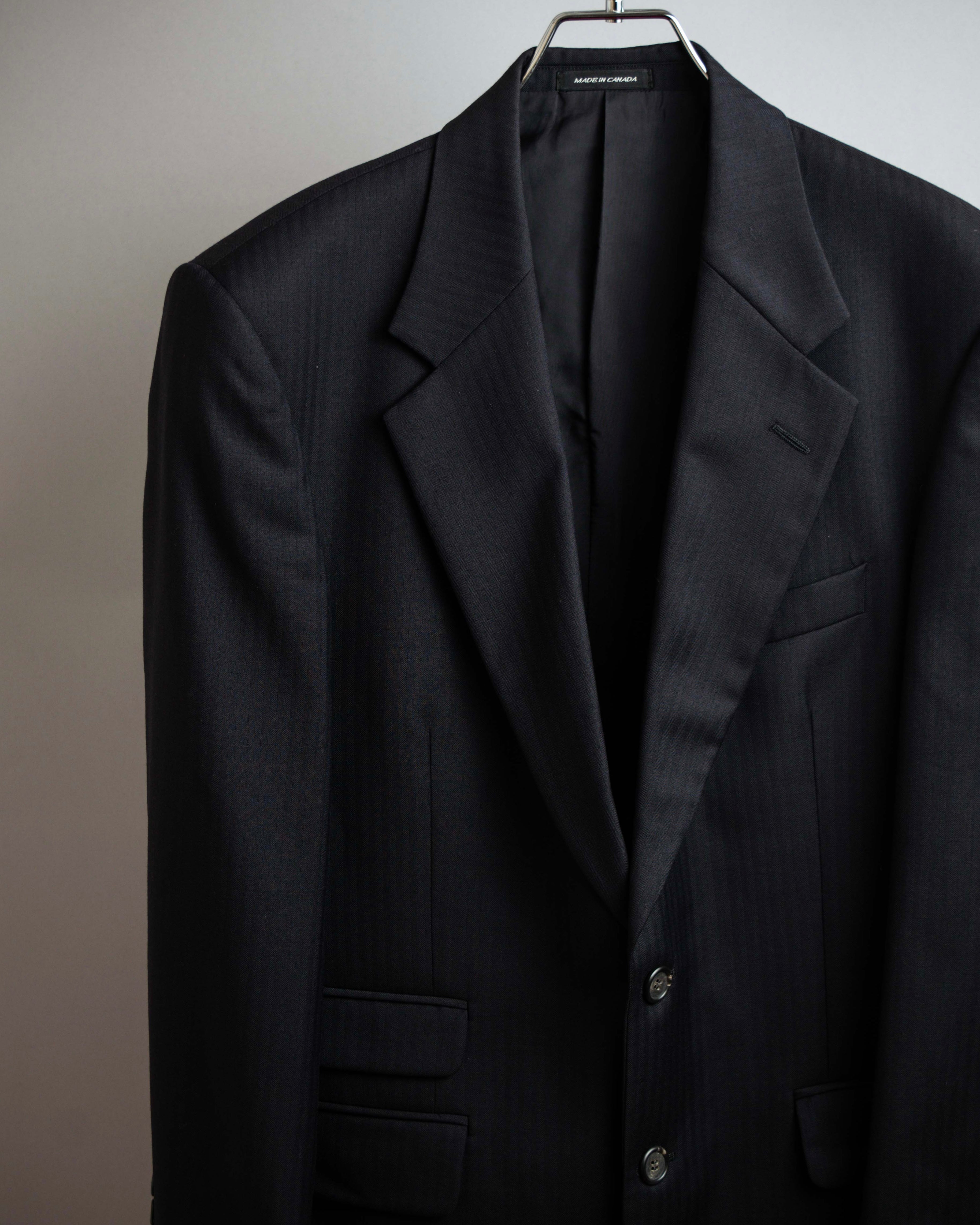 "YVES SAINT LAURENT" Classical tailoring shadow stripe pattern set up