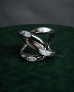 -SPECIAL- “Dior” 2003-2006 Knot stone silver cuff
