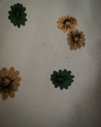 “Salvatore Ferragamo” 90’s Botanical fringe shawl