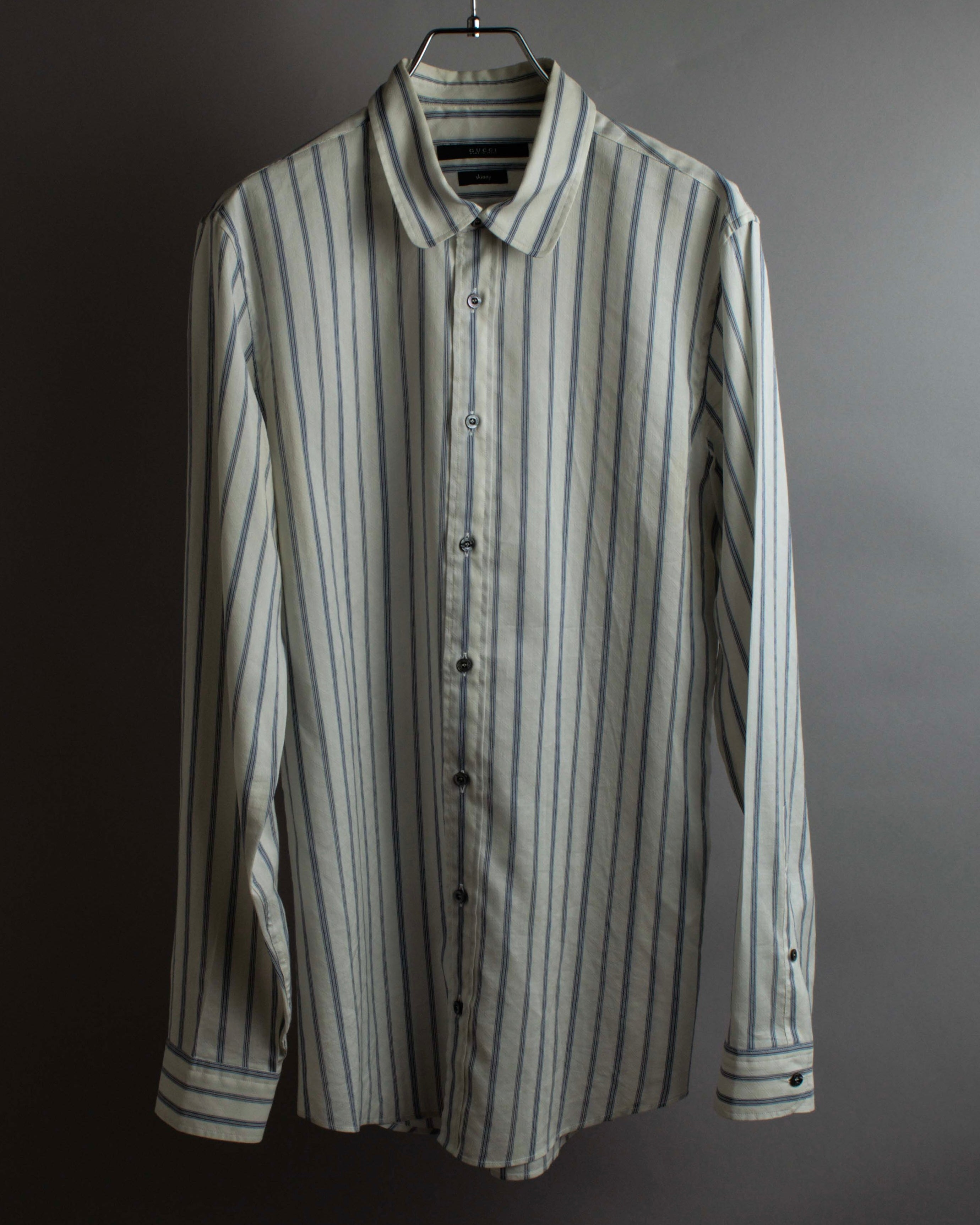 "GUCCI" Diamond jacquard striped shirt