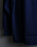 "Balenciaga Sports" Pink & yellow collar long sleeve polo shirt