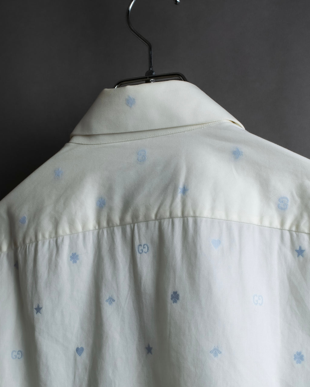 "GUCCI" Iconic embroidered pattern cotton shirt