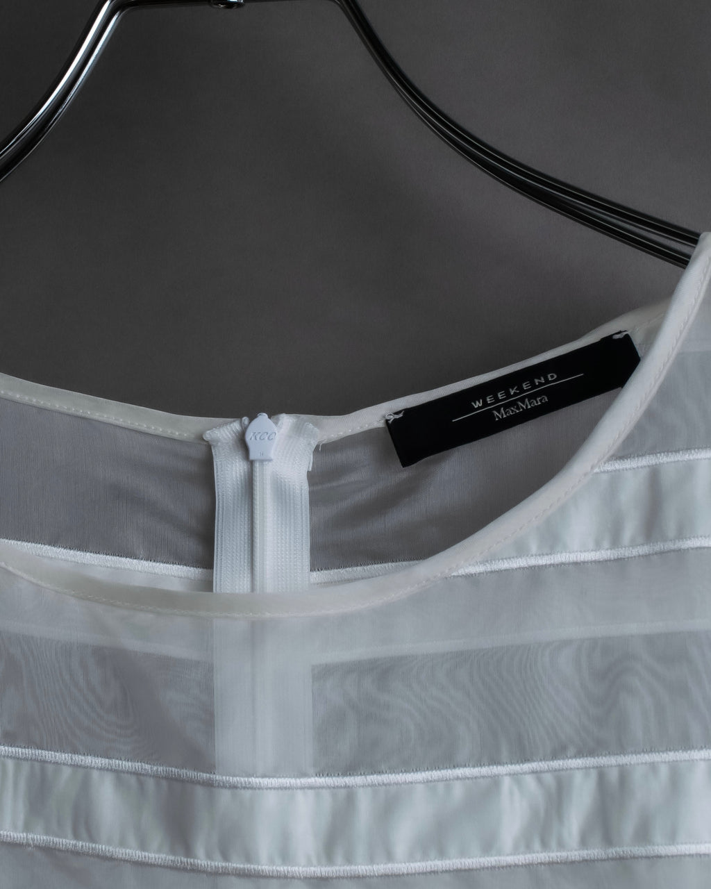 "Weekend Max Mara" Box silhouette silk organza pullover