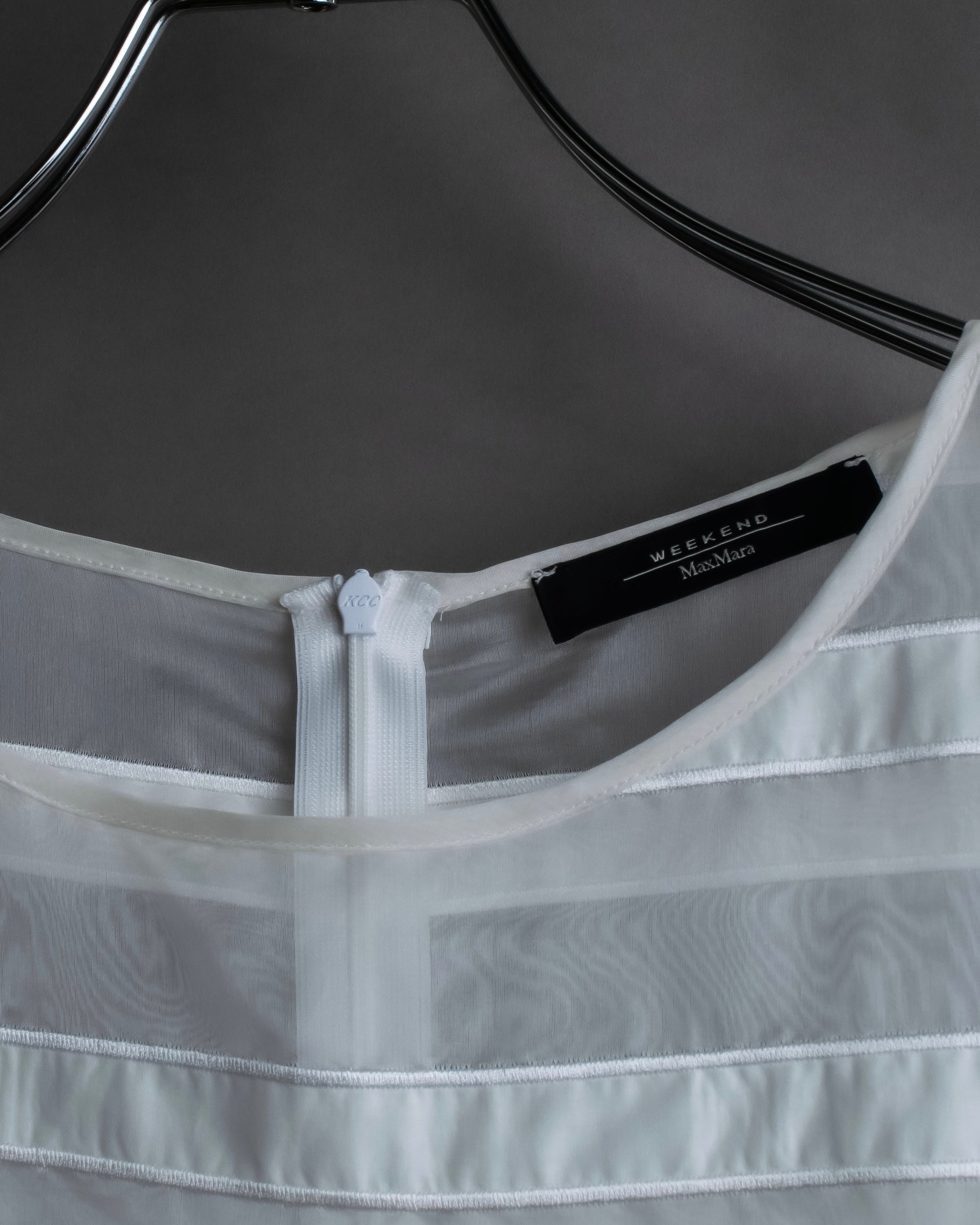 "Weekend Max Mara" Box silhouette silk organza pullover