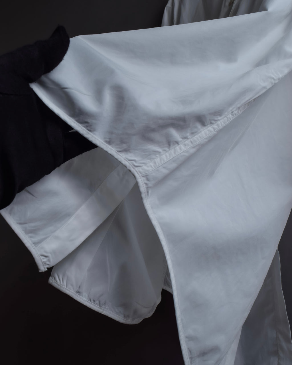 "Acne" Ribbon slit back design shirt