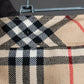 "BURBERRY" Nova check pattern box pleats mid length skirt