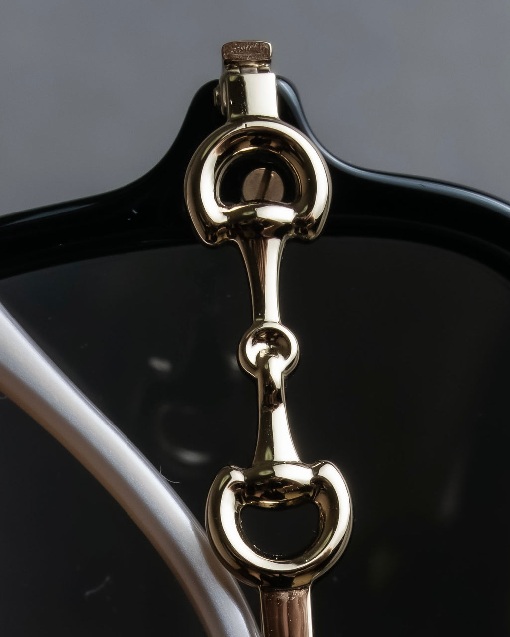 "GUCCI" Horsebit motif temple design big square frame sunglasses