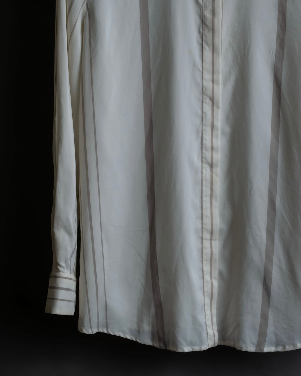 "Loro Piana" Multi-stripe pattern natural color shirt