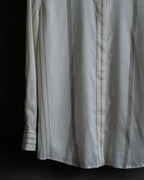 "Loro Piana" Multi-stripe pattern natural color shirt