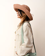 Dolcis/ Linen Blended Oversized Safari Jacket White