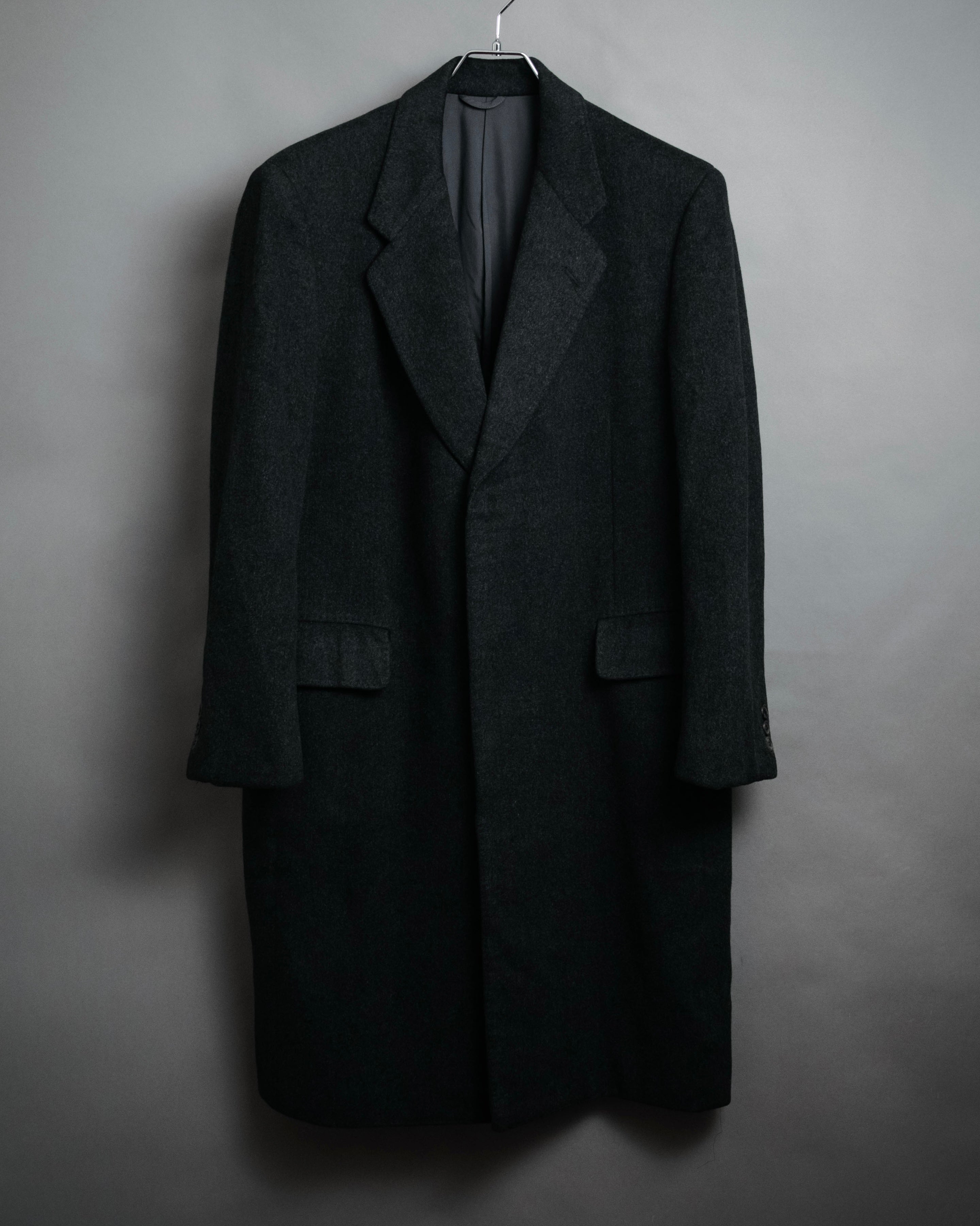 BALENCIAGA ブラック チェスターコート 48 BALENCIAGA (バレンシアガ) - チェスターフィールドコート - グレー
