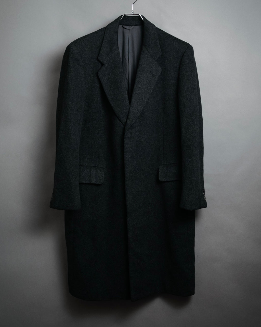 “BALENCIAGA PARIS” 90’s Cashmere blend chesterfield coat