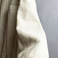 "LOEWE" 100% real leather off white color double zipper mid length coat