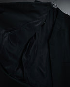 "GIORGIO ARMANI" 08’s-09’s Sharp pinstripe wool two button suit set