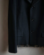 "tricot COMME des GARCONS" 
2001AW Lace-switched design tailored jacket