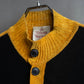 "Vivienne Westwood" Two-tone ribbed switching cardigan