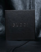 "GUCCI" GG pattern leather compact wallet