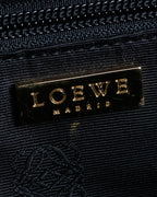 "LOEWE" Anagram pattern combination leather shoulder bag
