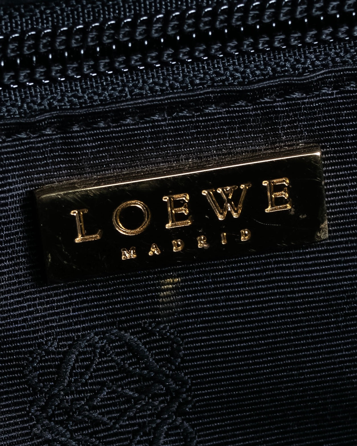 "LOEWE"  Anagram pattern combination leather shoulder bag