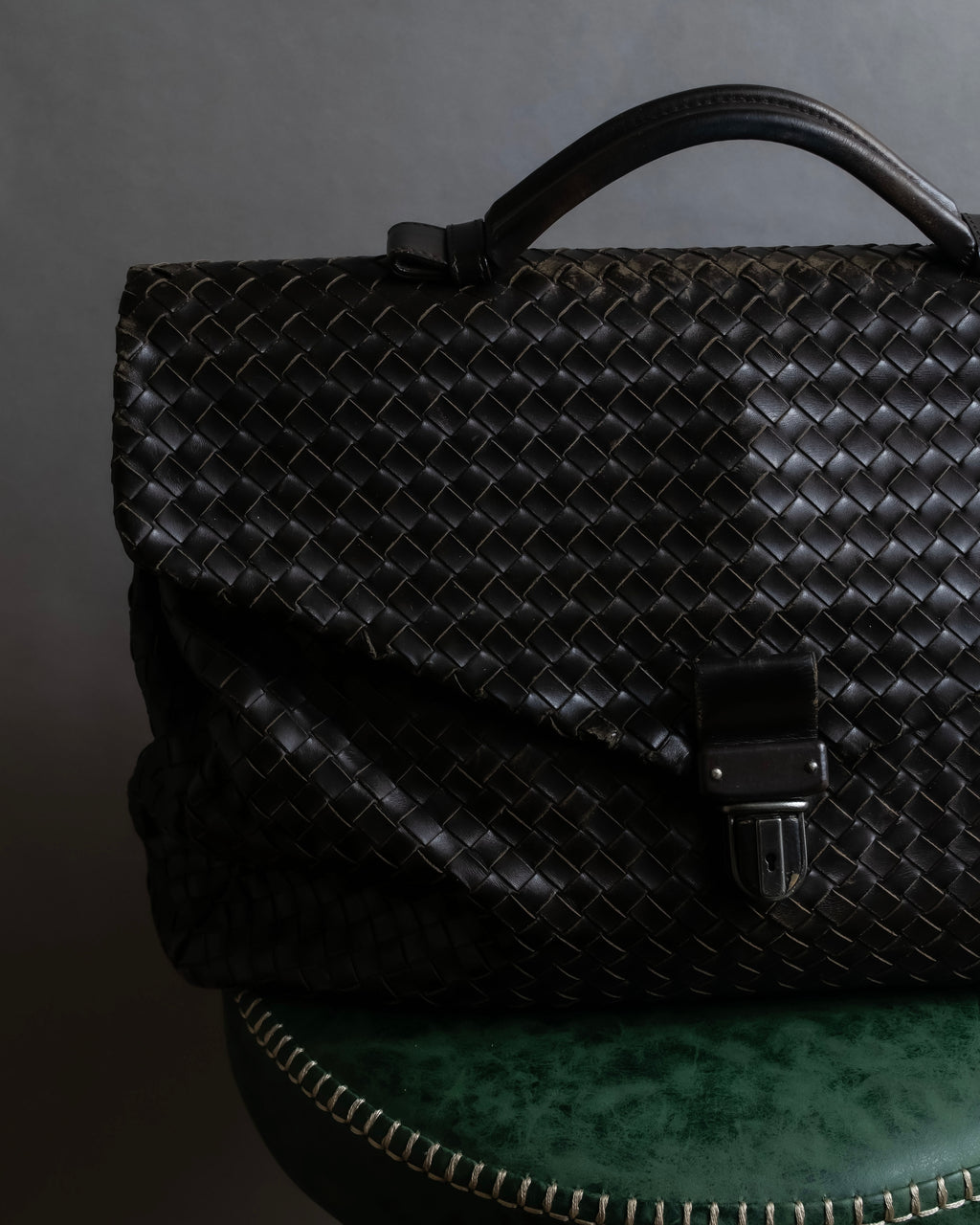 "BOTTEGA VENETA" Intrecciato design briefcase bag