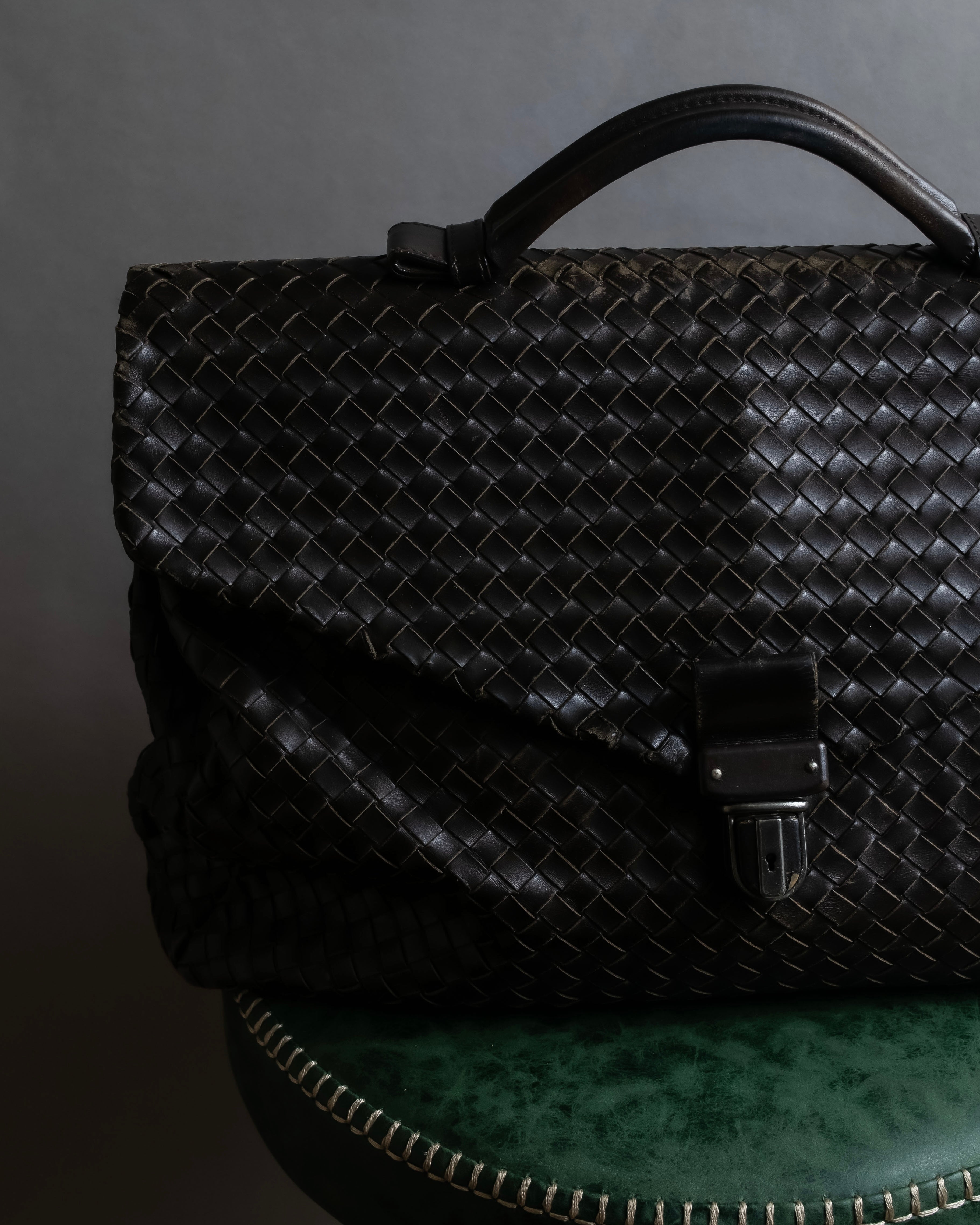 "BOTTEGA VENETA" Intrecciato design briefcase bag