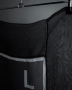 "CHANEL" Typography logo engraved large scarf