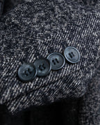 "DOLCE & GABBANA" Oversized tweed long chesterfield coat