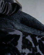 "GUCCI" Floral patterned lamé tailored jacket"