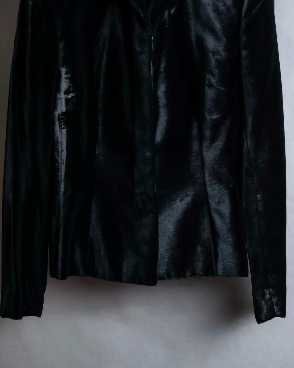 "GUCCI" Velvet shaped shawl collar tailored jacket