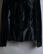 "GUCCI" Velvet shaped shawl collar tailored jacket