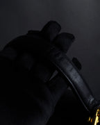 "JUNKO KOSHINO" Geometric motif design 2-way leather shoulder bag