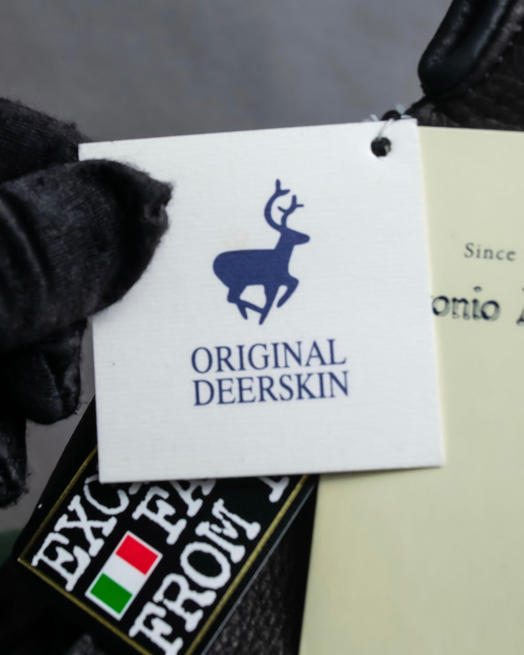 "Antonio Murolo" Deerskin signature leather gloves