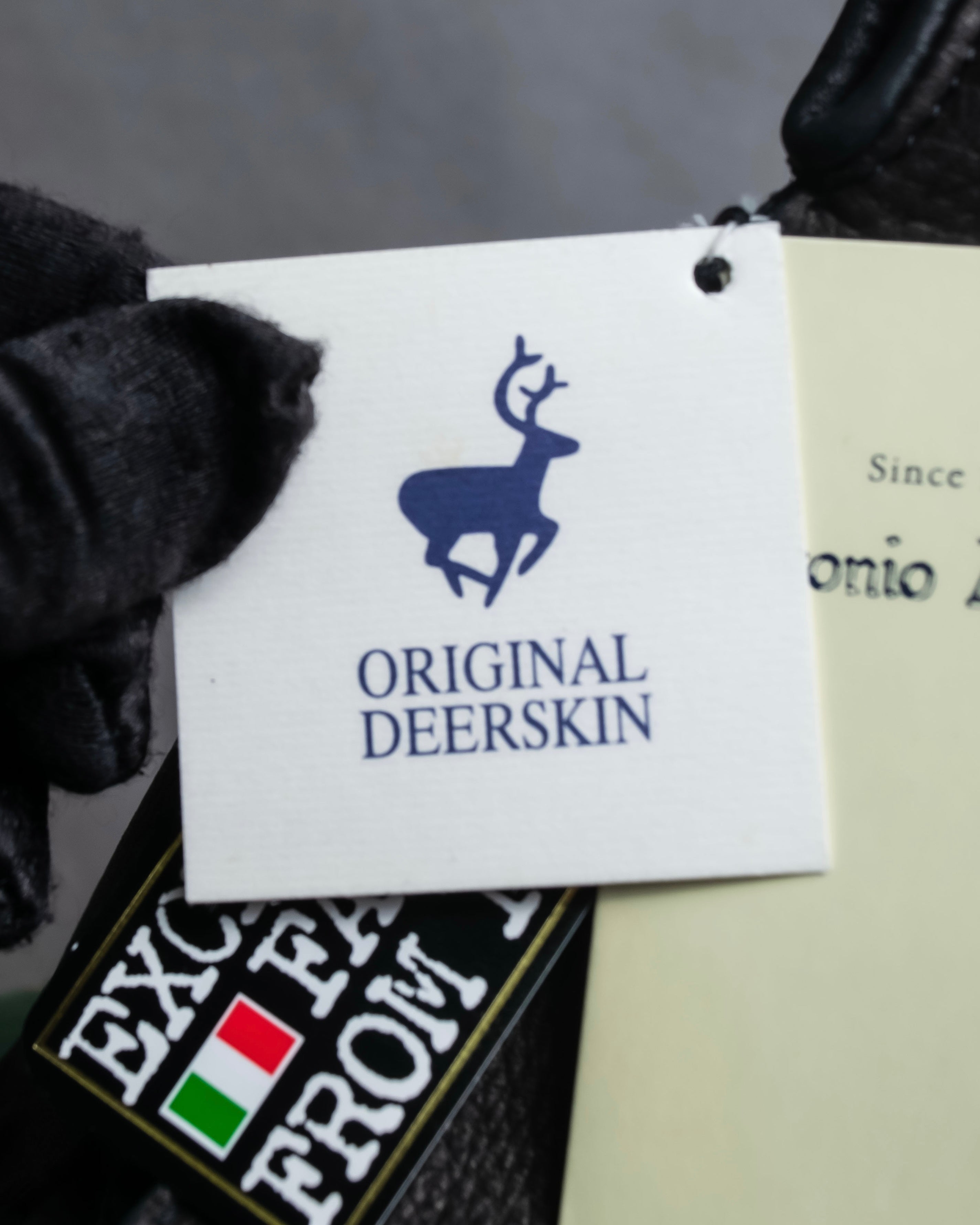 "Antonio Murolo" Deerskin signature leather gloves