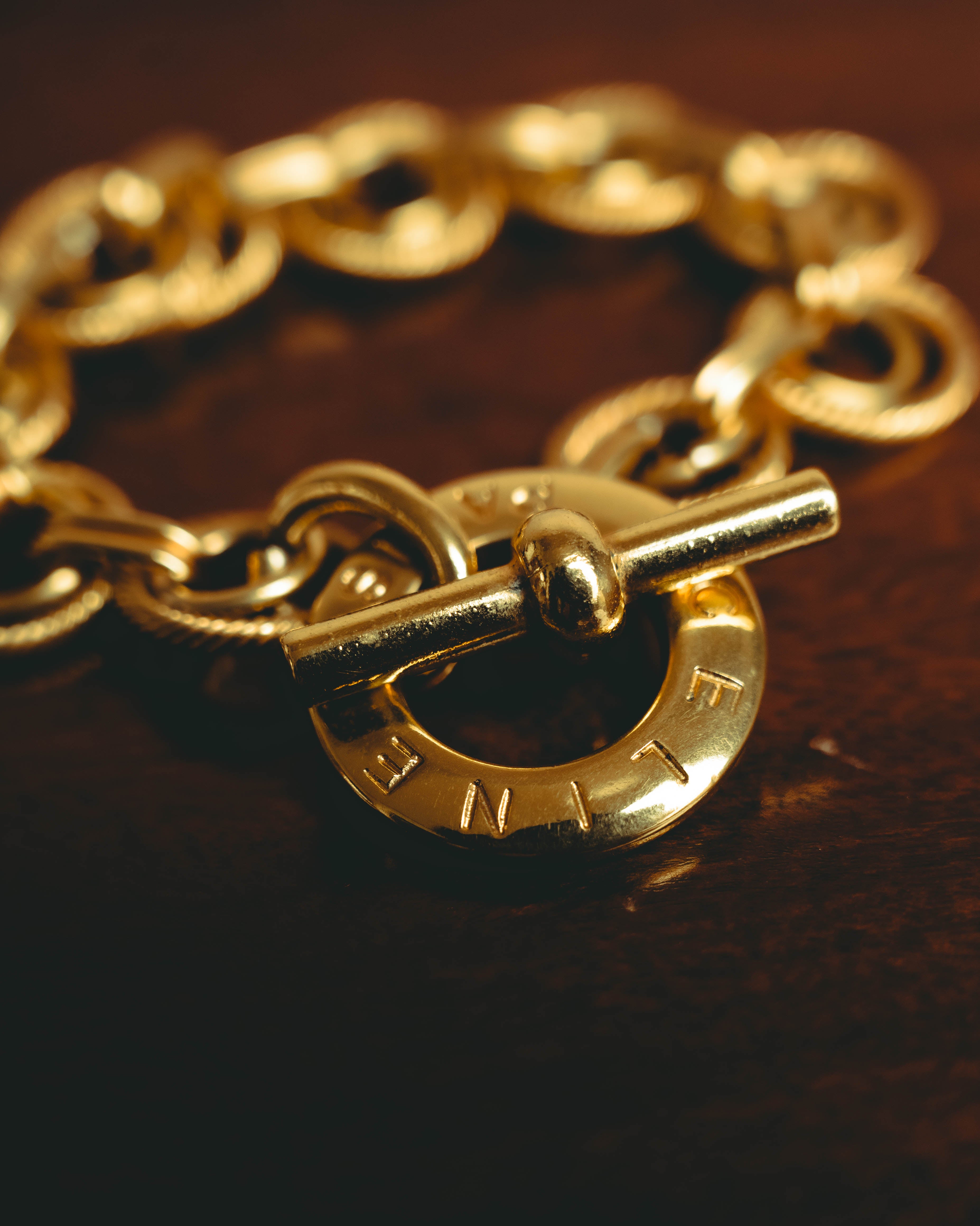 –SPECIAL– "CELINE" 90's Sculptural link bracelet