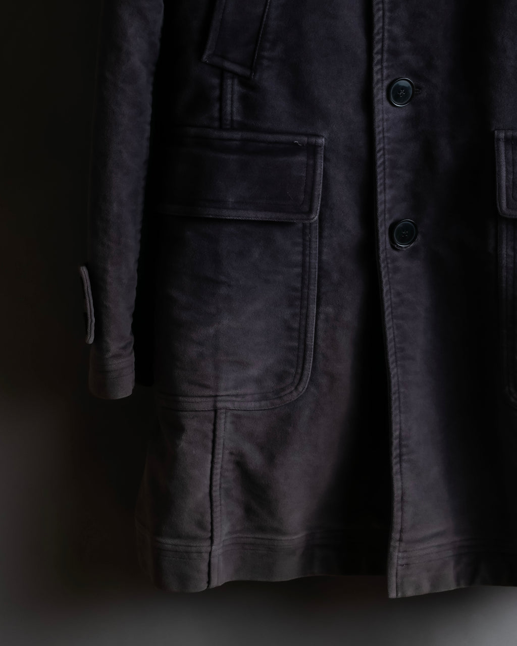 "Dolce & Gabbana" Lightly brushed liner-equipped trench coat