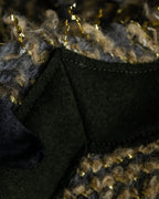 "sacai" Asymmetrical design double zipper tweed vest