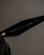 "PRADA" Yellow marble acetate sunglasses
