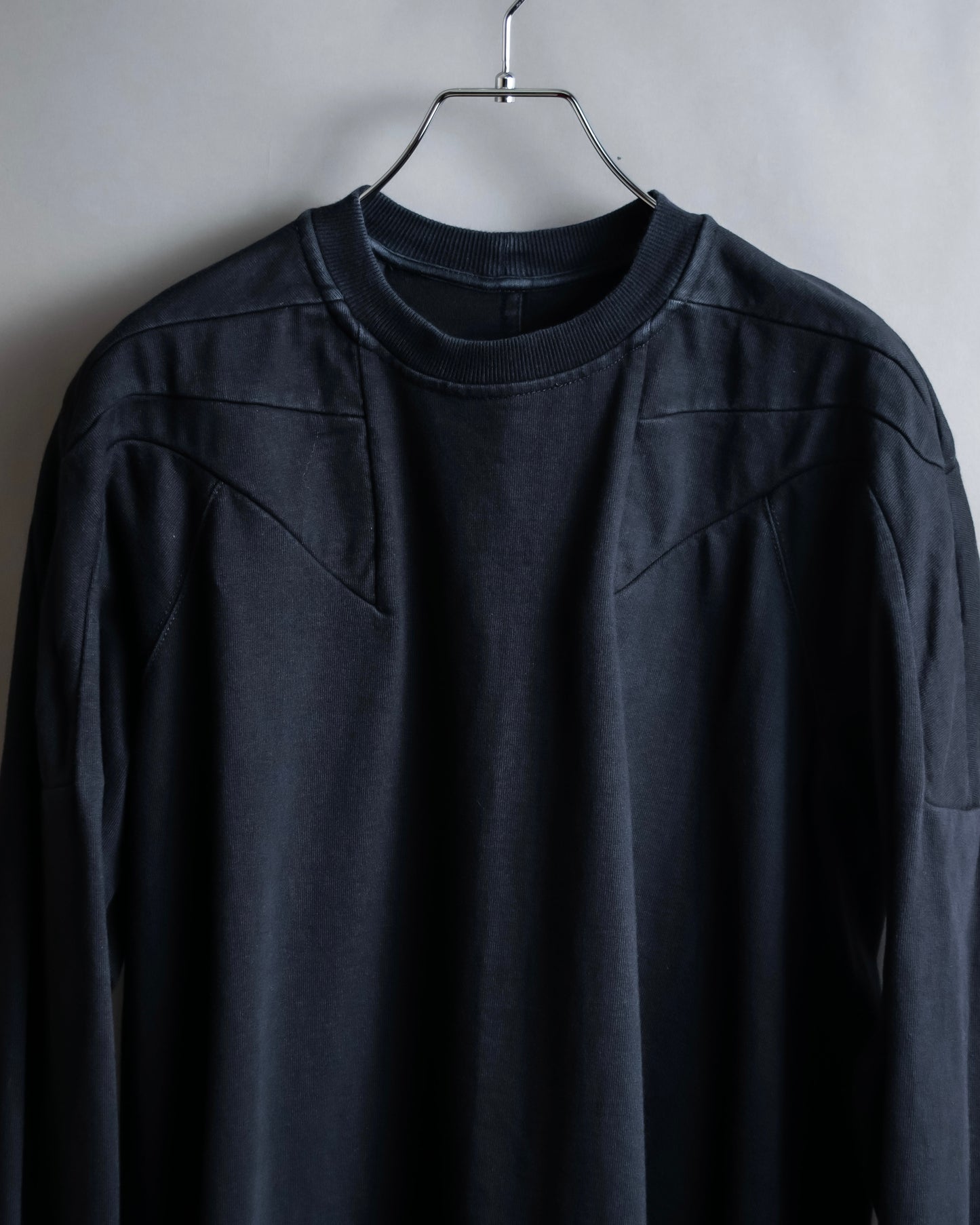 "Rick Owens" 21SS shoulder cutting designed sweatshirt