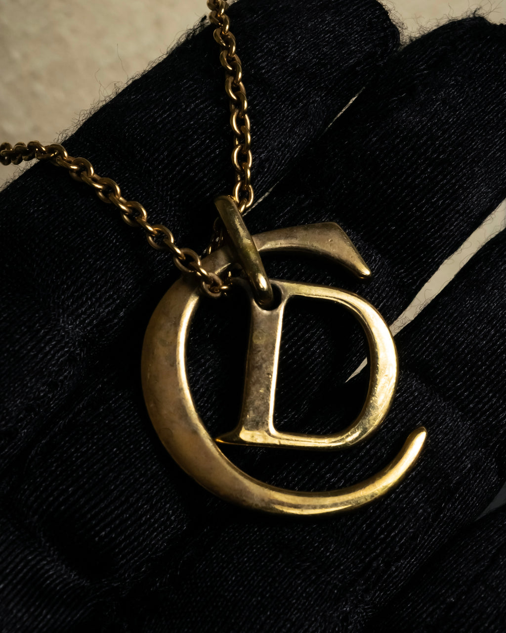 "Dior" CD logo iconic top design necklace