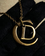 "Dior" CD logo iconic top design necklace