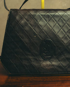 "Yves Saint Laurent" 80's-90's Quilted leather shoulder bag