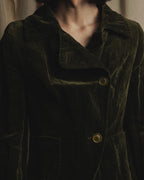 Chaqueta de terciopelo metálico de los años 90-00 de "Max Mara"