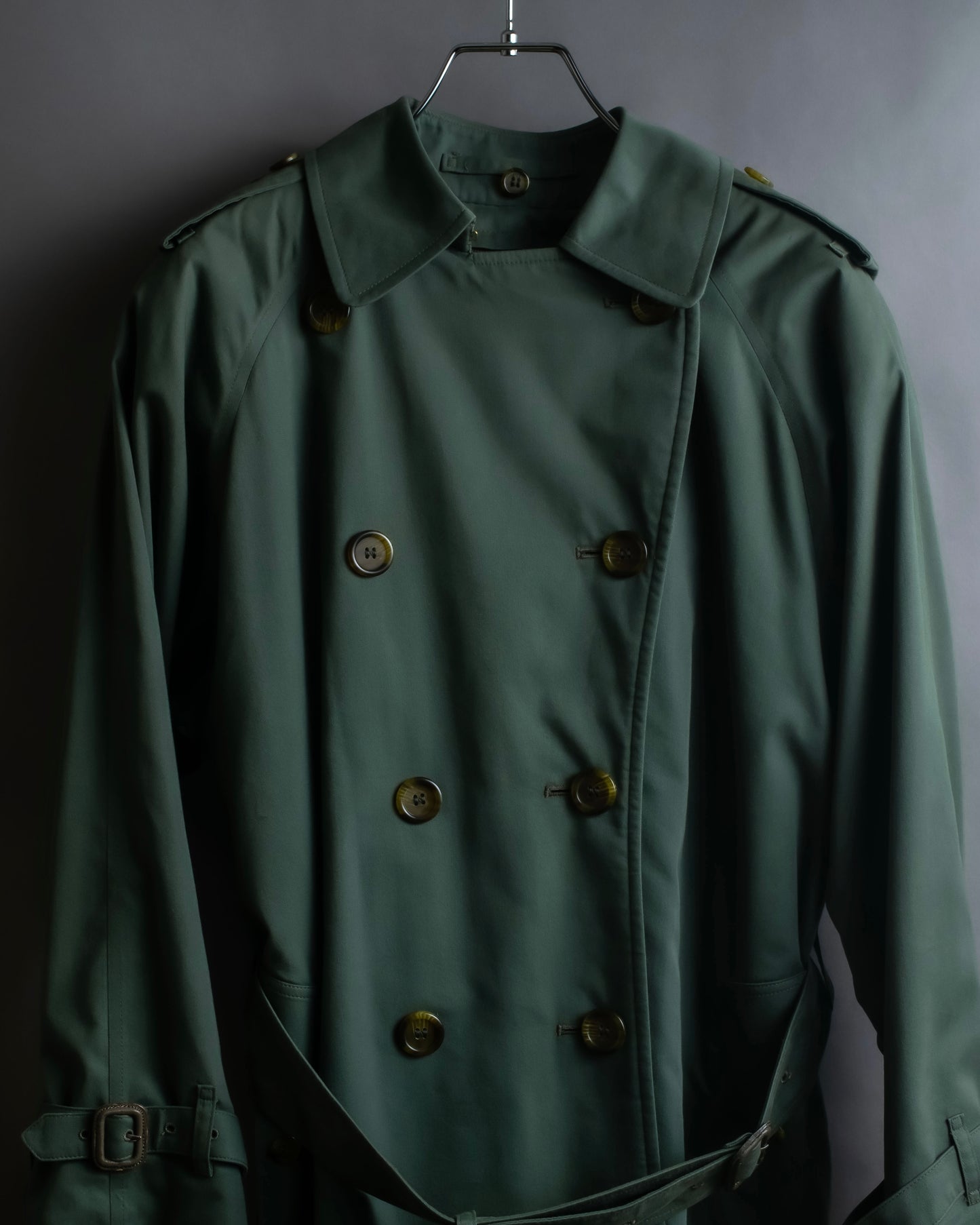 "BURBERRYS" Military detail oversized belted trench coat