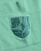 CÉLINE/ Logo Emblem Polo Shirt Mint Green