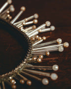 -SPECIAL- "CHANEL" 90's-00's Sculptural pearl fringe choker necklace