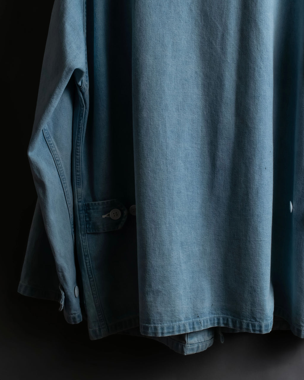 "COMOLI" Flap pocket design oversized denim jacket