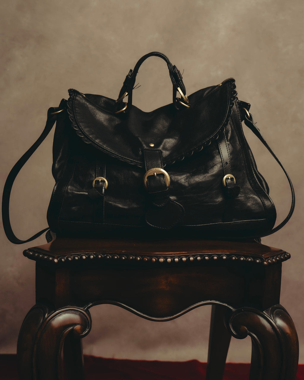 "SEE BY CHLOÉ" 00's-10's Soft black leather shoulder bag
