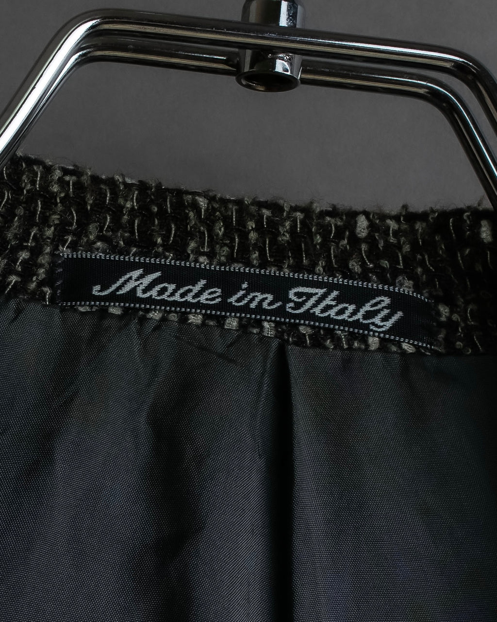 "GIORGIO ARMANI" Greige mix checkered pattern tailored jacket