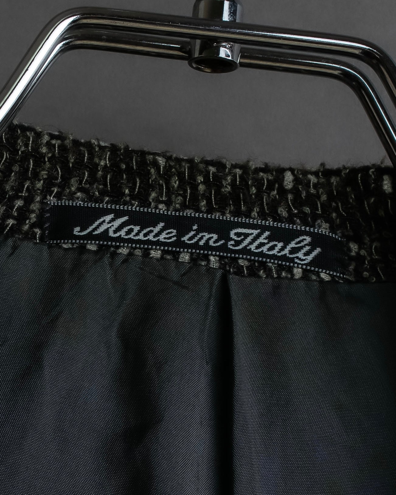 "GIORGIO ARMANI" Greige mix checkered pattern tailored jacket