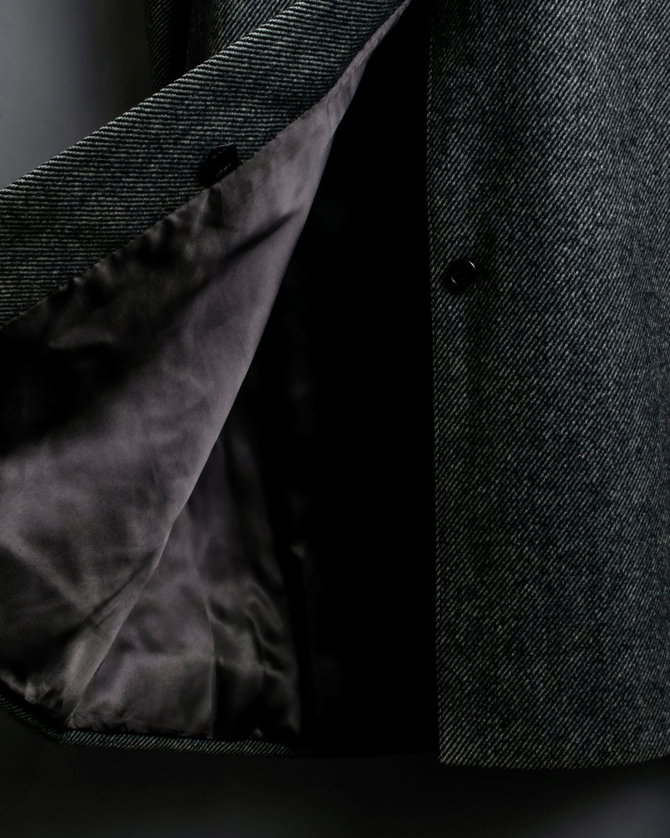 "Burberrys" diagonal striped pure new wool long coat